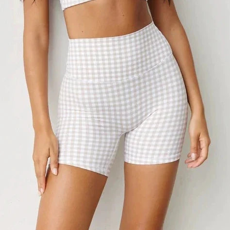 SPARK New Style Grid Yoga Fitness 2 Piece Set for Women BL198