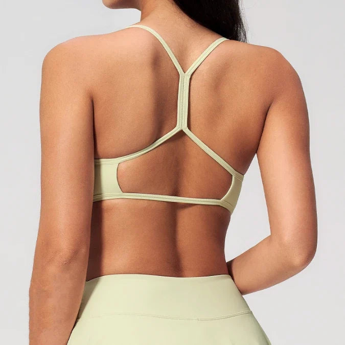 SPARK New Women's Y-Shape Back with Hollow Cutout Yoga Fitness Tennis Bra ZC2135