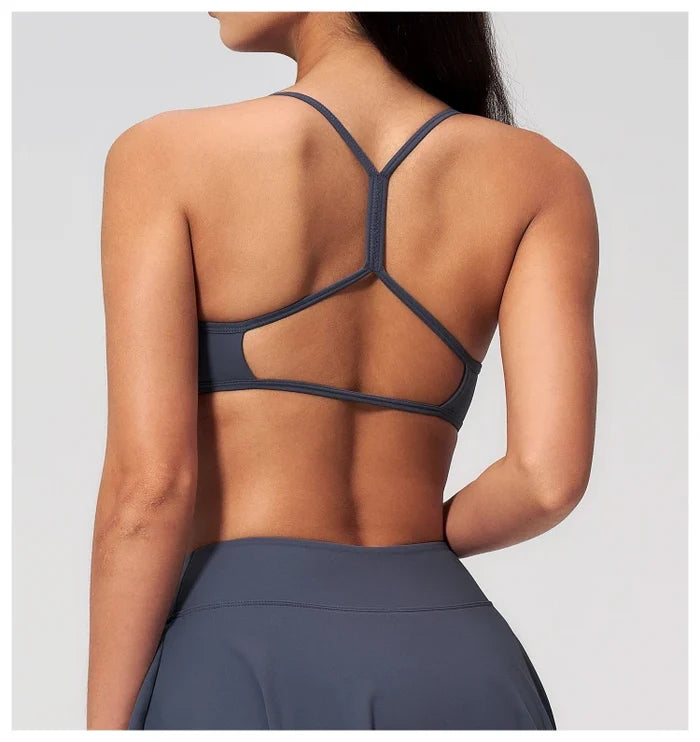 SPARK New Women's Y-Shape Back with Hollow Cutout Yoga Fitness Tennis Bra ZC2135
