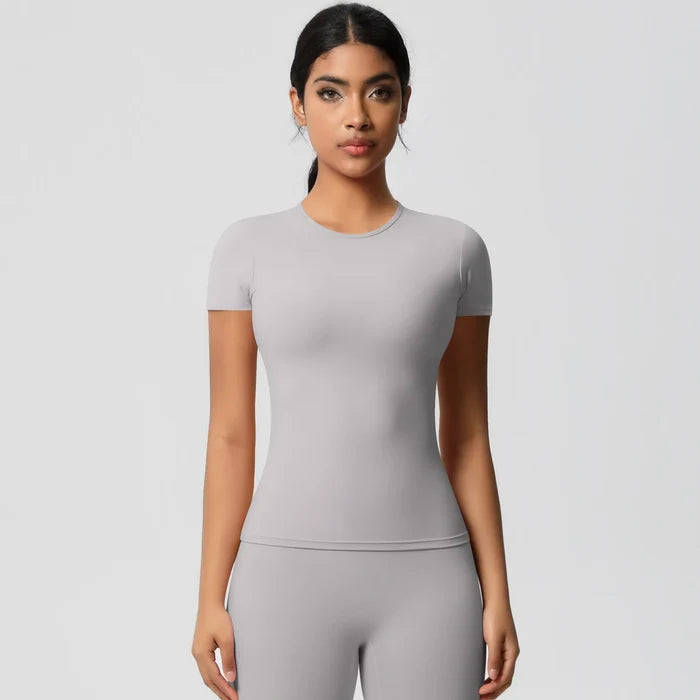 SPARK Normal Slim Yoga Short Sleeve Top LR7103