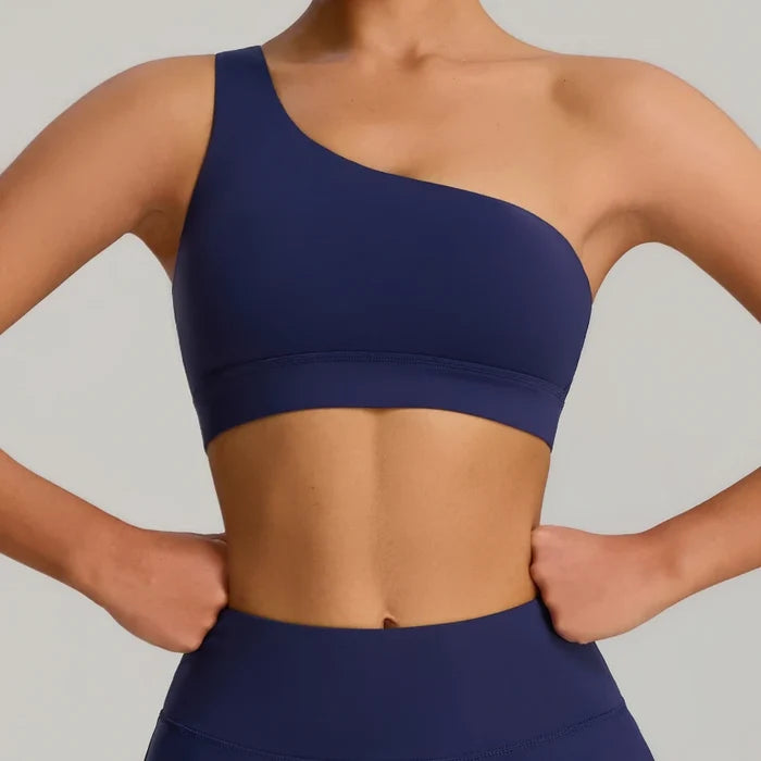 SPARK One-shoulder Shockproof Yoga Bra For Women FYD233
