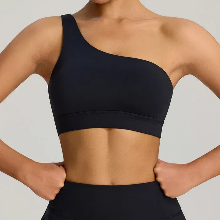 SPARK One-shoulder Shockproof Yoga Bra For Women FYD233