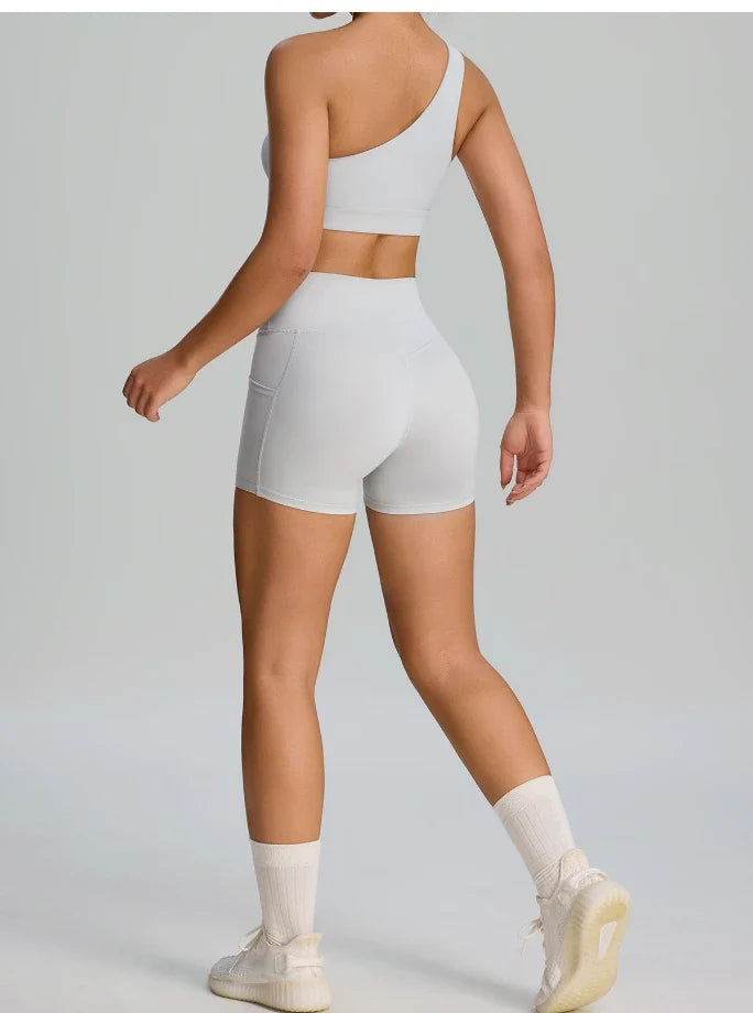 SPARK One-shoulder Shockproof Yoga Bra For Women FYD233