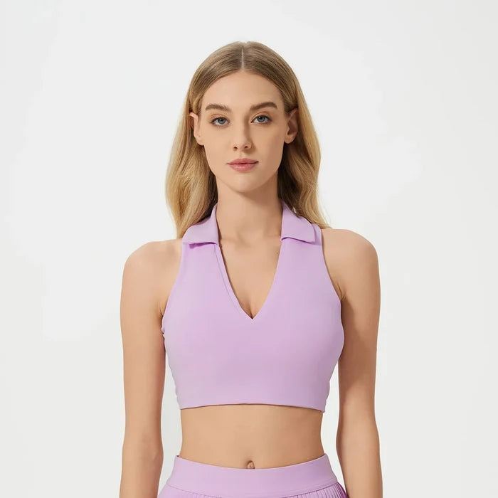 SPARK Polo V Neck Active Tank Top DQ25009