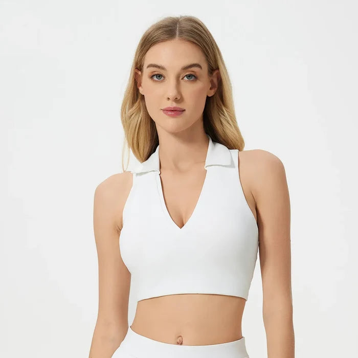 SPARK Polo V Neck Active Tank Top DQ25009