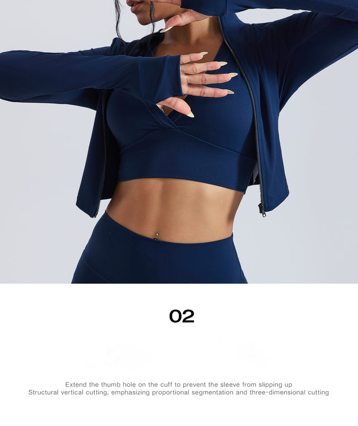 SPARK Quick-drying Stand-up Collar Sports Jacket For Women CY3471