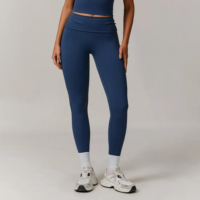 SPARK Recycled Folded Waist Yoga Leggings ZC8998