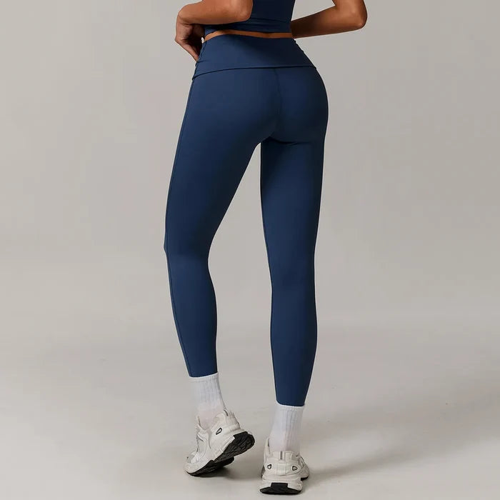 SPARK Recycled Folded Waist Yoga Leggings ZC8998
