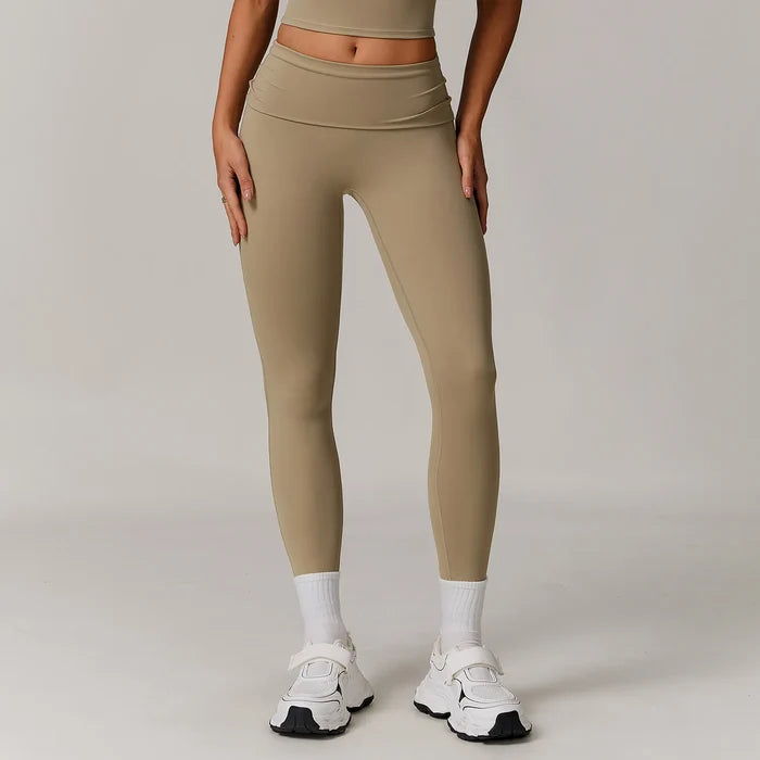 SPARK Recycled Folded Waist Yoga Leggings ZC8998