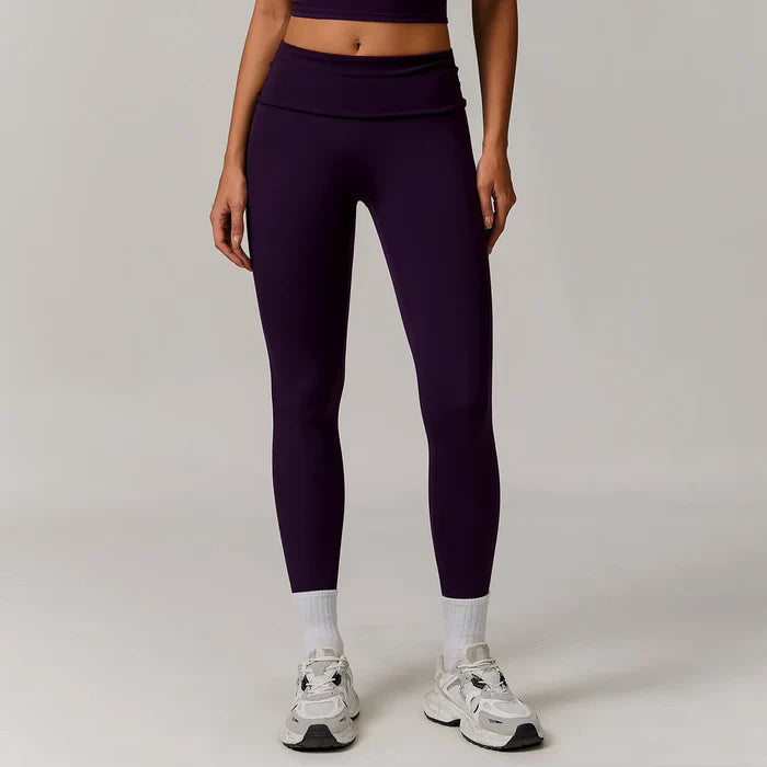 SPARK Recycled Folded Waist Yoga Leggings ZC8998