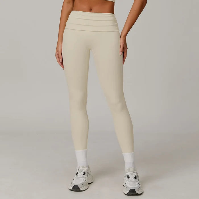 SPARK Recycled Folded Waist Yoga Leggings ZC8998
