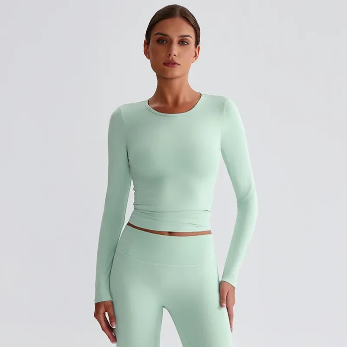 SPARK Recycled Slim Fit Yoga Long Sleeve Top LQ8016