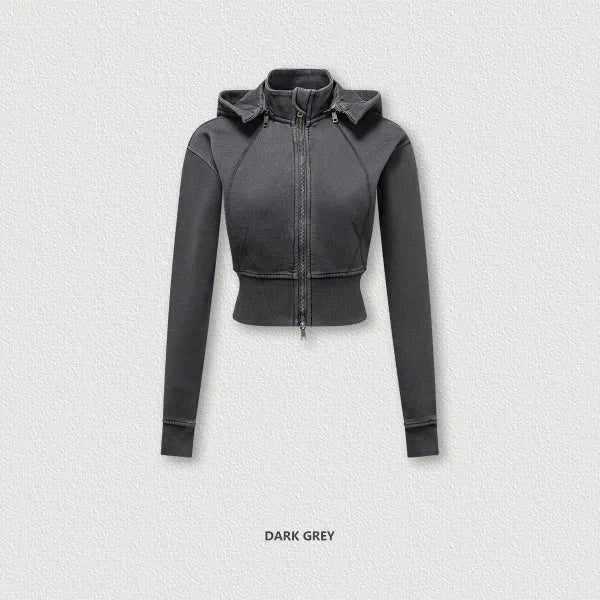 SPARK Retro Removable Hooded Jacket for Women TH25301