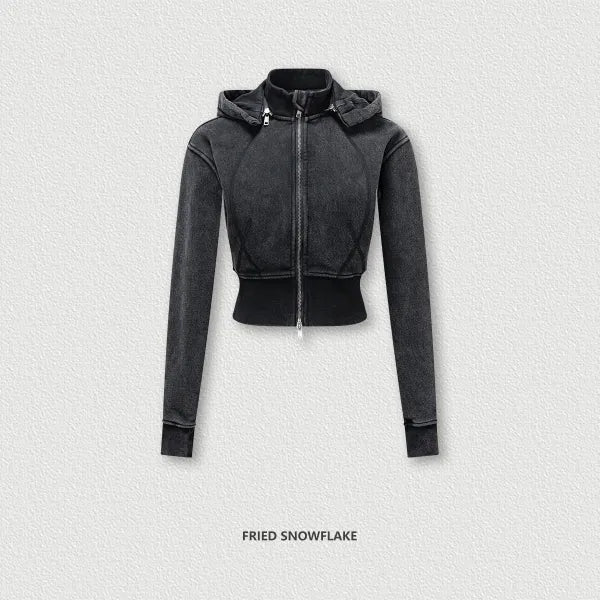 SPARK Retro Removable Hooded Jacket for Women TH25301