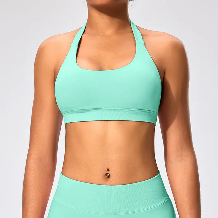 SPARK Seamless Halter Neck Yoga Fitness Bra RX2376