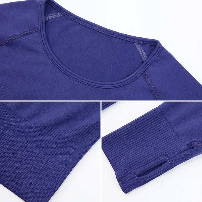 SPARK Seamless Long Sleeve Crop Top YJ0167