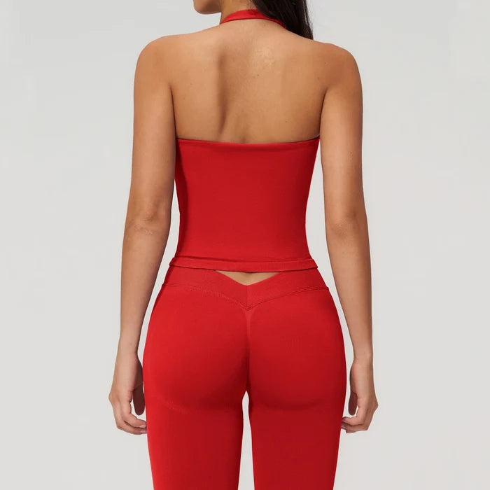 SPARK Seamless New Halter-Neck Yoga Tank Top ZC7790