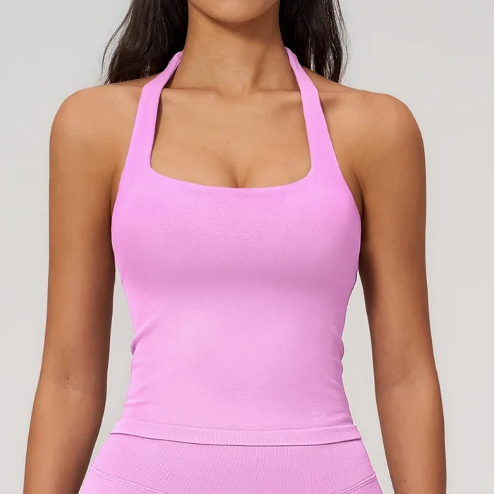 SPARK Seamless New Halter-Neck Yoga Tank Top ZC7790