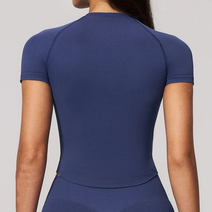 SPARK Seamless Short Sleeve Yoga Athletic Top ZC4535