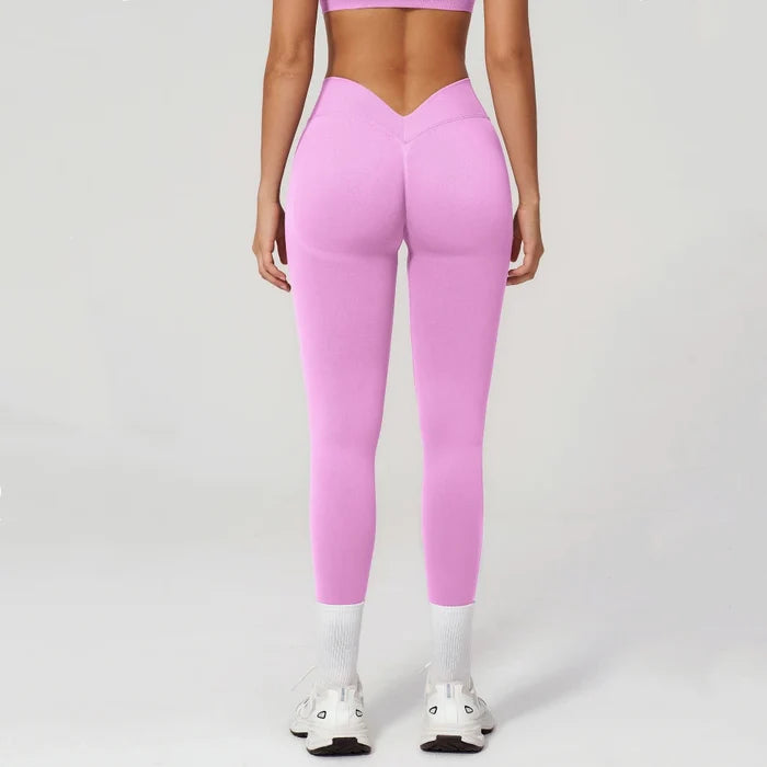 SPARK Seamless V-shaped Tight Slim Fitness Leggings ZC7790