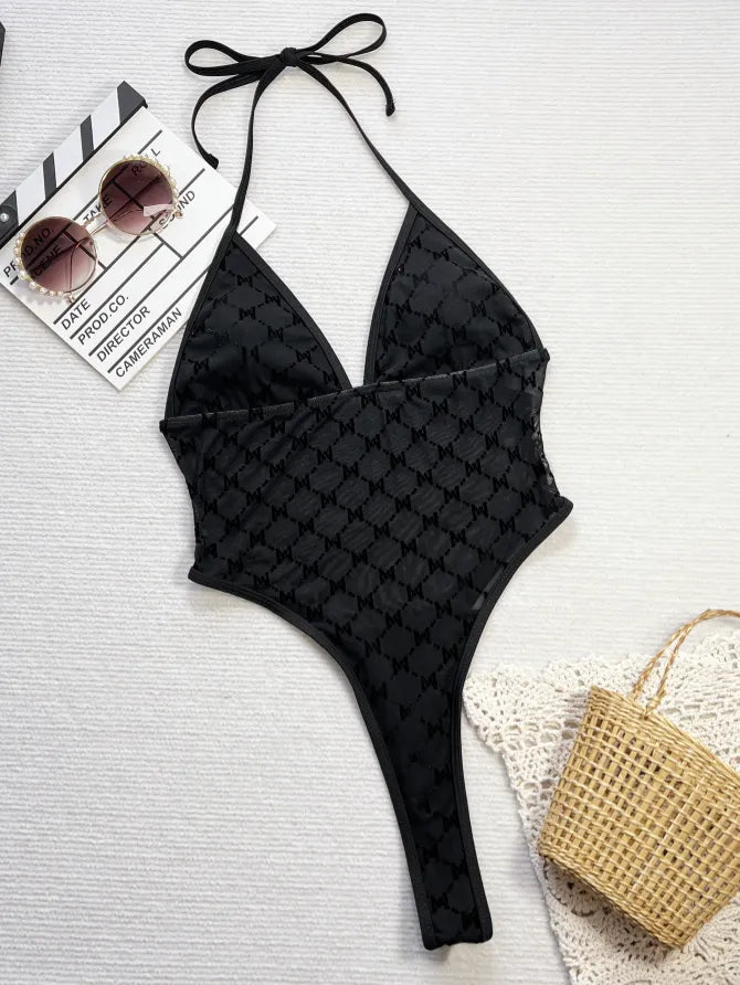 SPARK Sexy Mesh Bandage One Piece Bikini