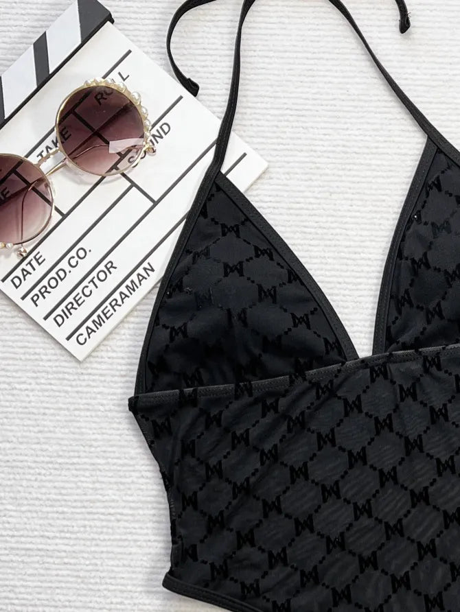 SPARK Sexy Mesh One Piece Bikini Swimwear