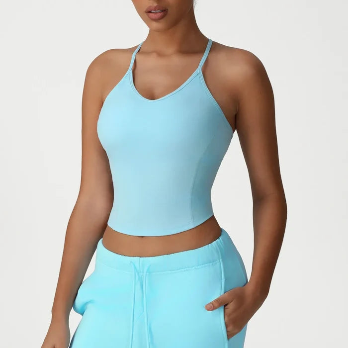 SPARK Thin Strap Yoga Tank Top Beautiful Back YG2525