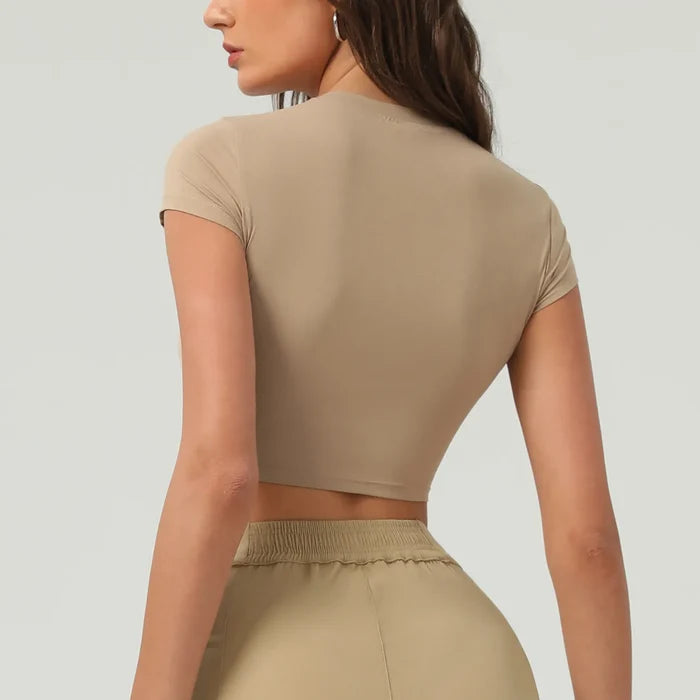 SPARK Tight-Fitting Yoga T-shirt Casual Top YG2517