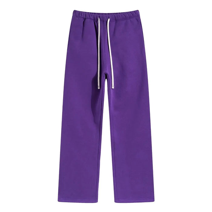 SPARK Unisex Plush Lining Sweatpants-Purple