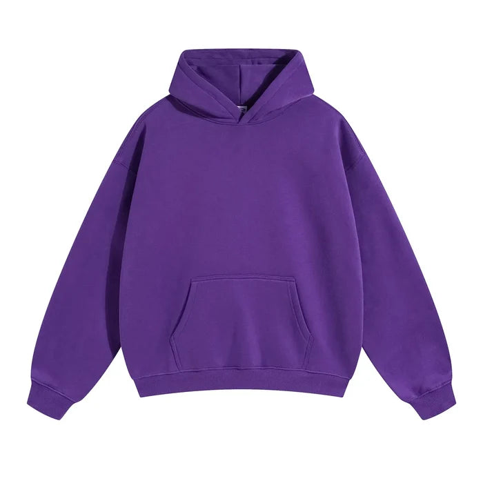 SPARK Unisex Plush Lining Sweatshirts-Purple