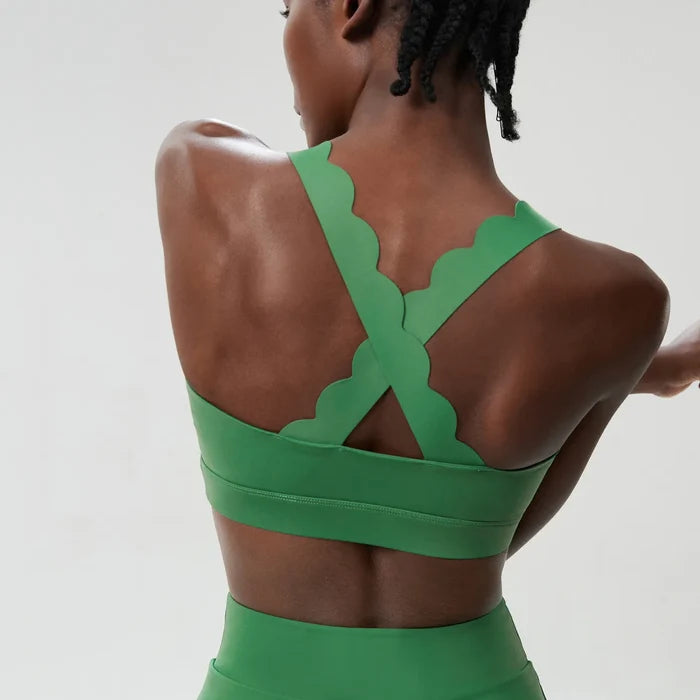 SPARK Wave Criss Cross Back Sports Bra SHD417