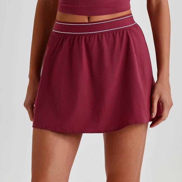 SPARK Women's A-Line Yoga Sport Tennis Skirt with Built-in Shorts LQ2230