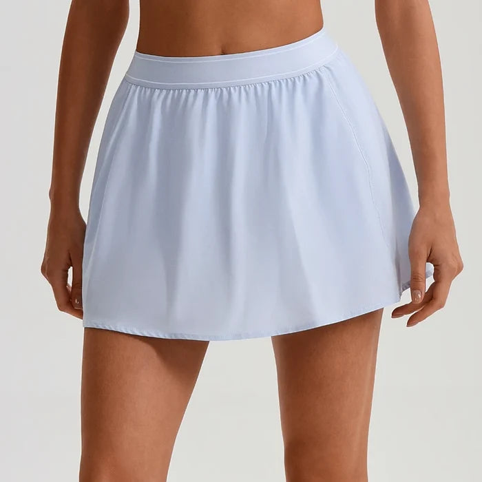 SPARK Women's A-Line Yoga Sport Tennis Skirt with Built-in Shorts LQ2230