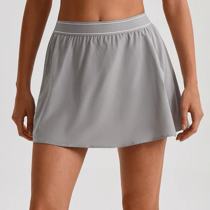 SPARK Women's A-Line Yoga Sport Tennis Skirt with Built-in Shorts LQ2230
