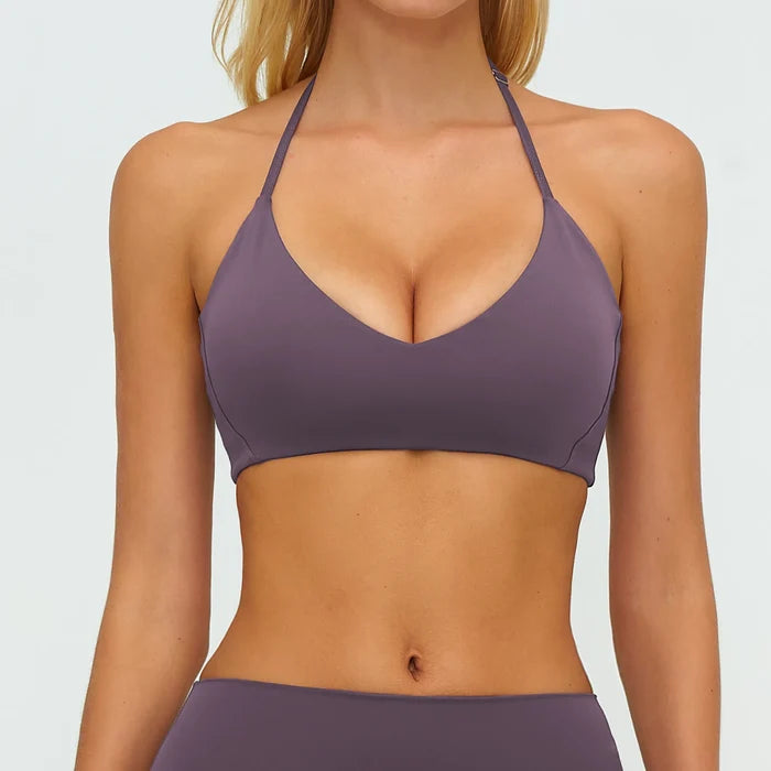 SPARK Women's Adjustable Halter Neck Yoga Bra ZC5529