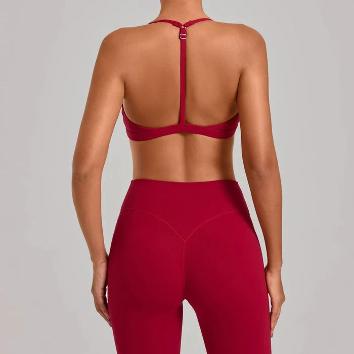 SPARK Women's Adjustable I-Shaped Back Yoga Sports Bra TF2713