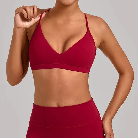 SPARK Women's Adjustable I-Shaped Back Yoga Sports Bra TF2713
