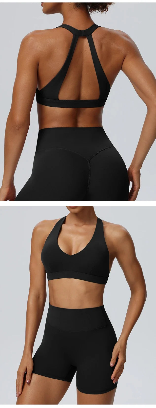 SPARK Women's Breathable Halter Neck Quick Dry Yoga Bra YEL62724