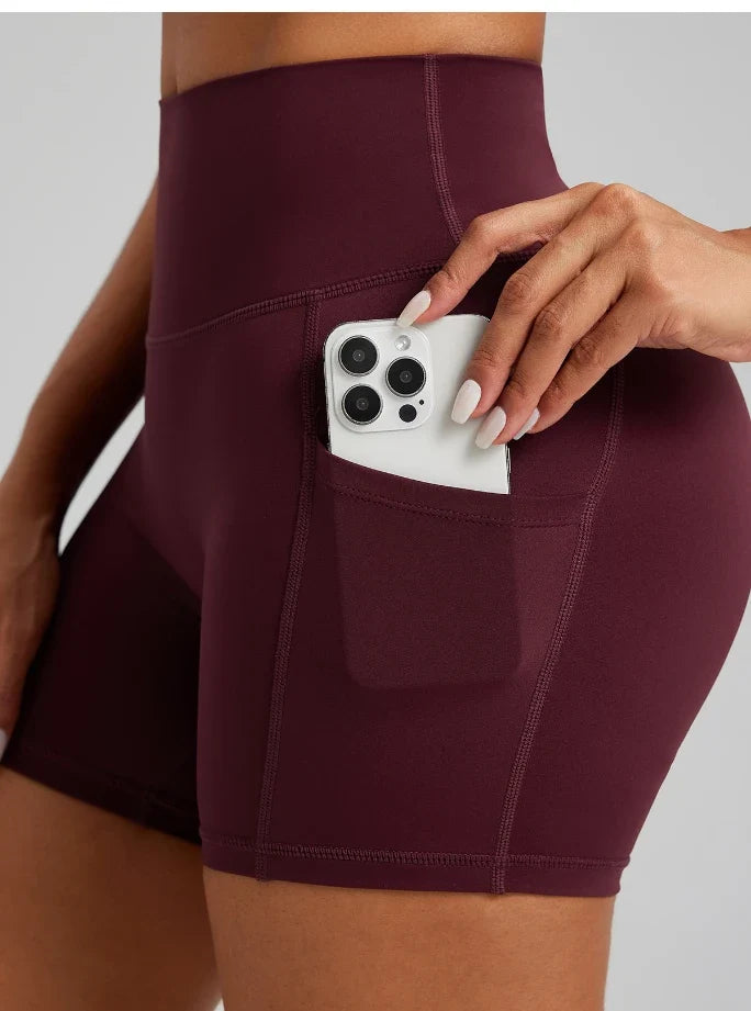 SPARK Women's Butt Lifting Yoga Shorts With Pocket FYD230