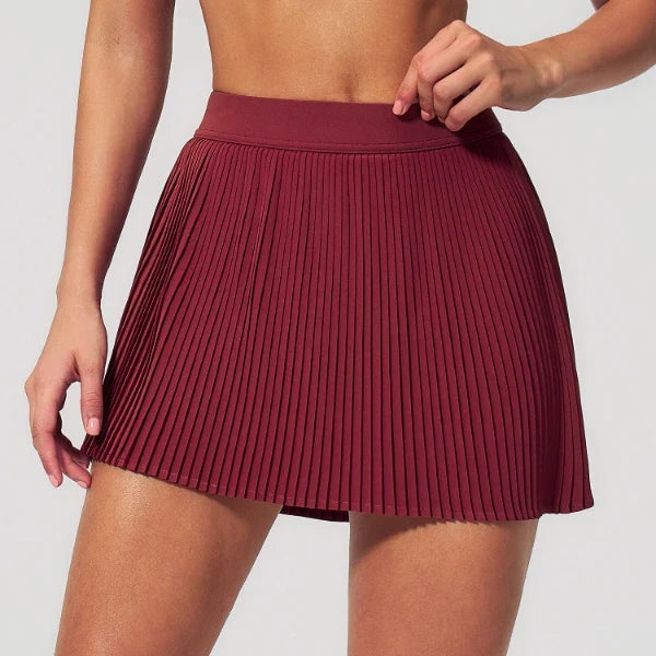 SPARK Women's Cloud Feeling Breathable Yoga Workout Pleated Skirt ZC8782-2