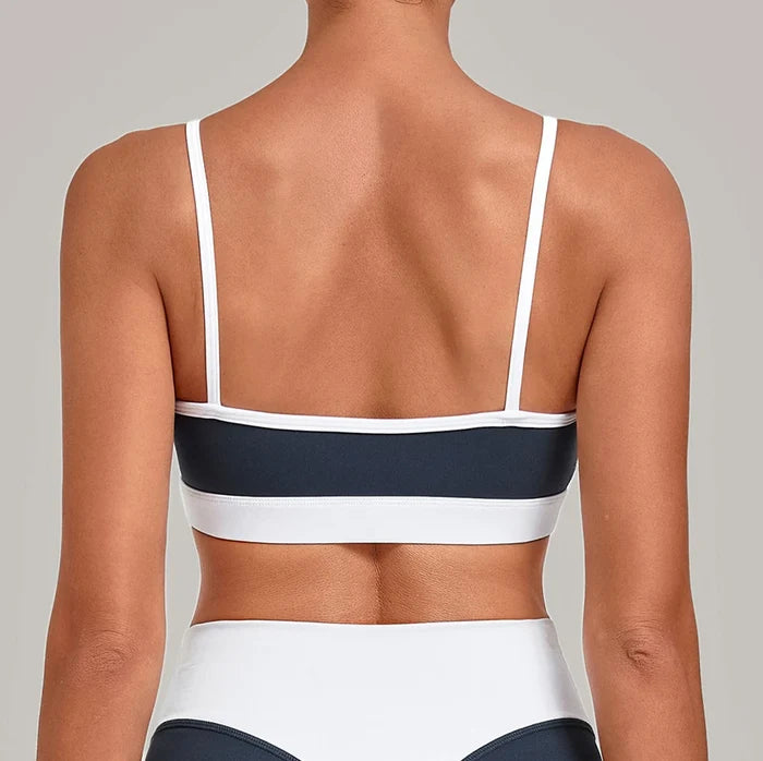 SPARK Women's Color-block Premium Activewear Yoga 2 Piece Set TF6211