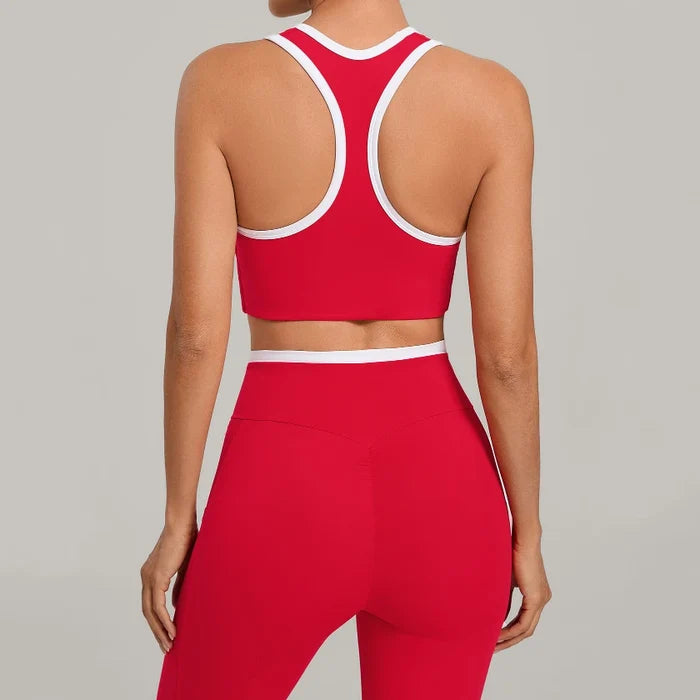 SPARK Women's Color Block U-Neck Yoga Tank Top TF4012