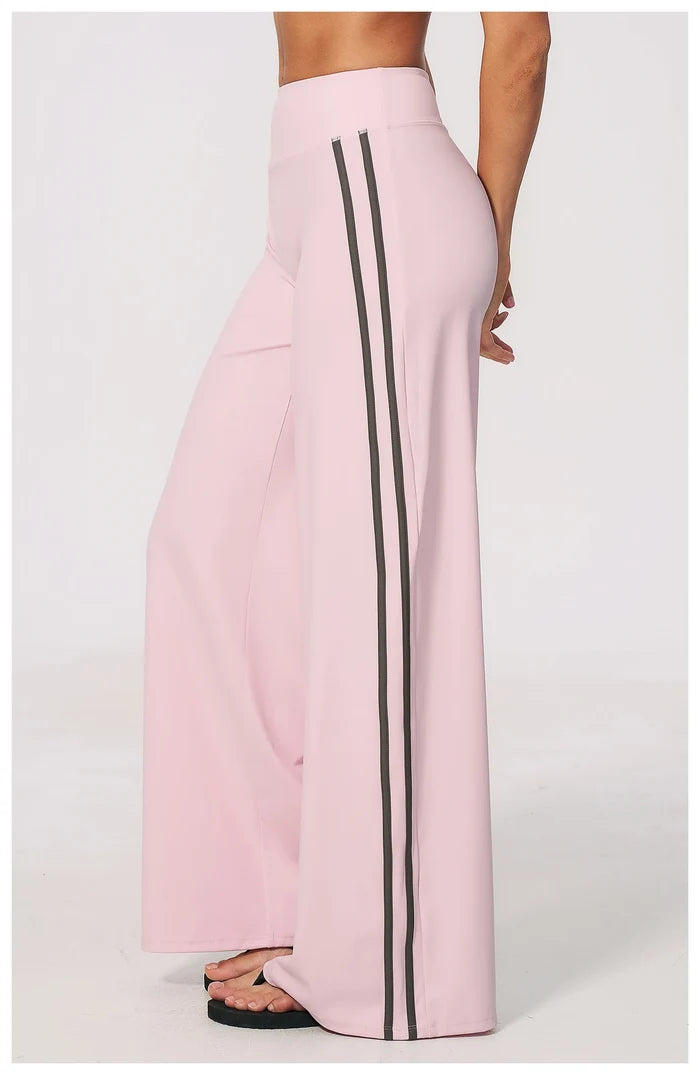 SPARK Women's Contrast Color Wide Leg Yoga Pants ZC3588