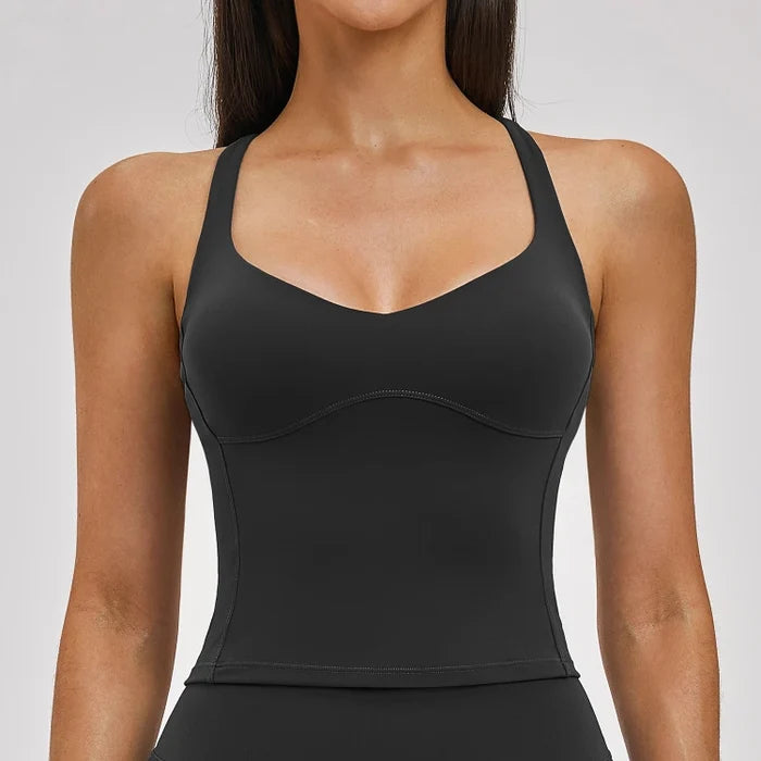SPARK Women's Criss-Cross Back Yoga Sports Tank Top ZC2546