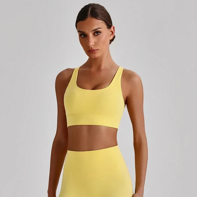 SPARK Women’s Crisscross Back Breathable Yoga Bra LQ4135