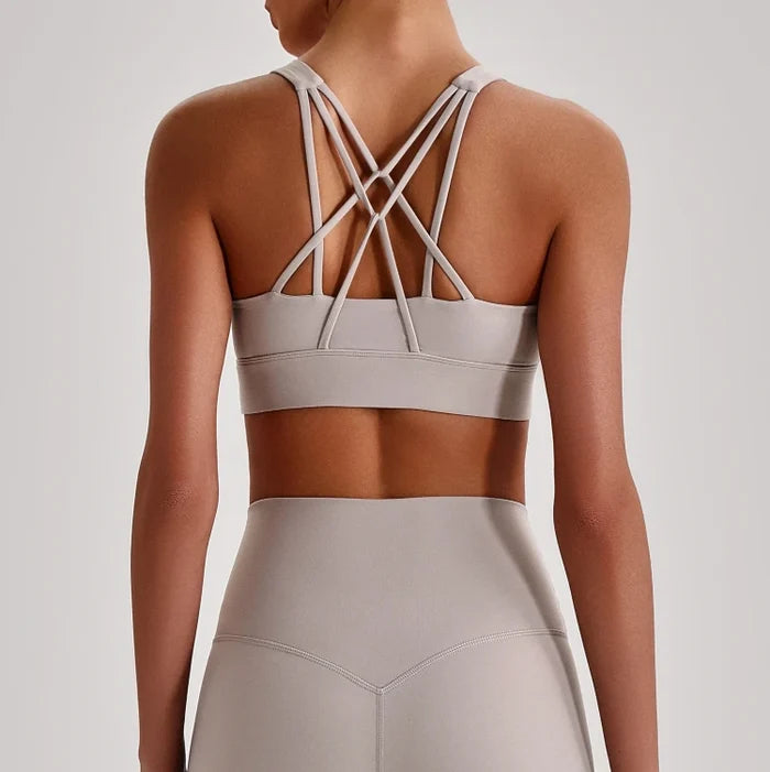 SPARK Women’s Crisscross Back Breathable Yoga Bra LQ4135