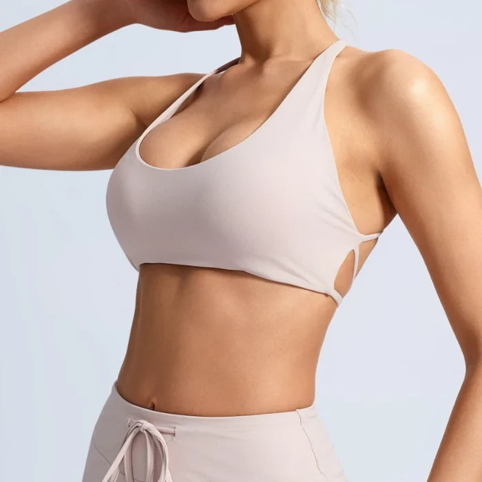 SPARK Women’s Cross-Back Yoga Top with Built-in Bra CY3535
