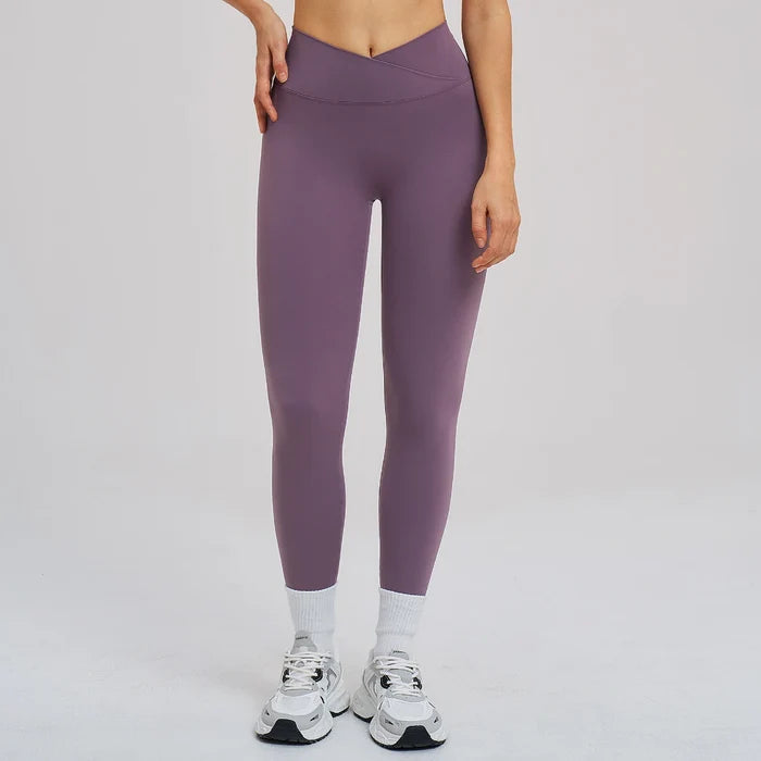 SPARK Women's Crossover Waist Yoga Leggings ZC5544