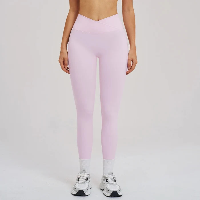 SPARK Women's Crossover Waist Yoga Leggings ZC5544