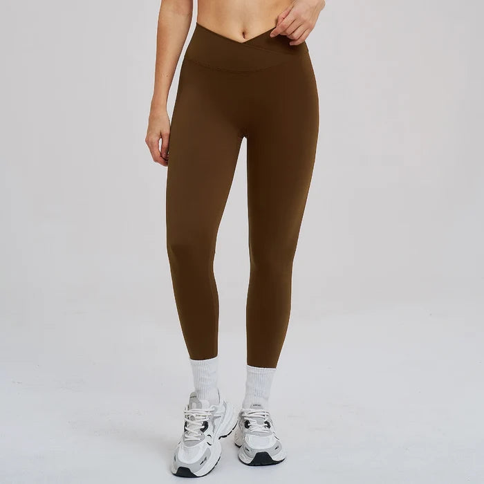 SPARK Women's Crossover Waist Yoga Leggings ZC5544
